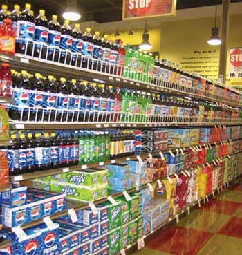Gondola Soda Shelving