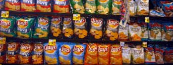 Supermarket Chip Display