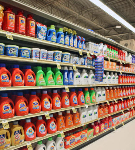 Gondola Supermarket Shelves